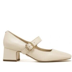 Sam Edelman Thea: Chic Cream Block Heel Mary Janes